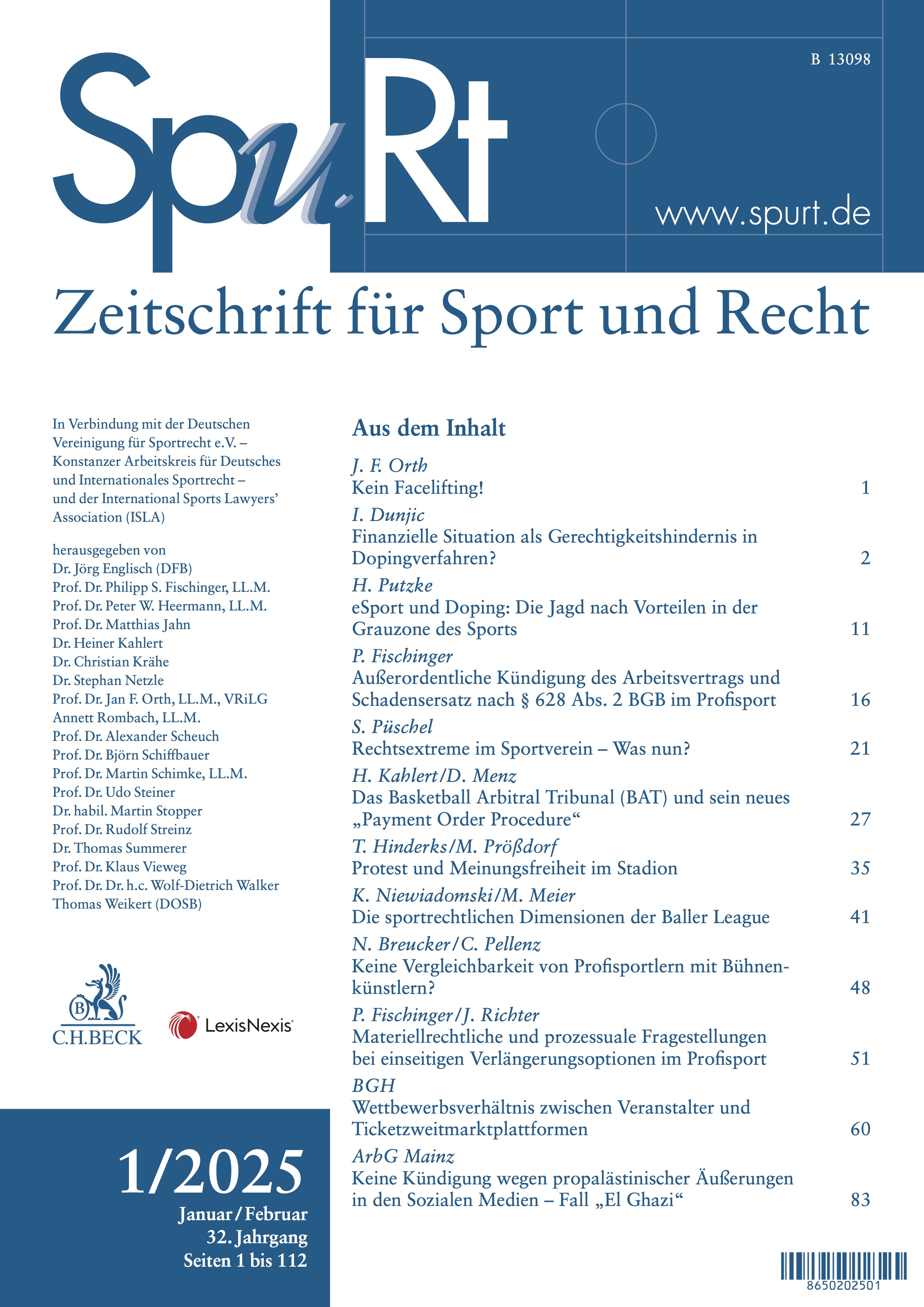 Titelbild der Zeitschrift SpuRt